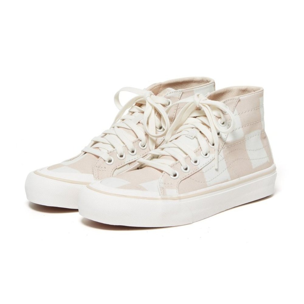 VANS SKATE SK8 HI 138 Decon SF Shoes Big Checkers - Picture 6 of 8